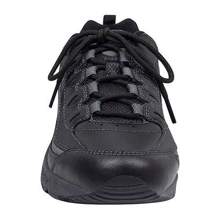 Easy Spirit Roadrun Womens Sneakers, Black, Regular 6 1/2, Athletic Shoes Sneakers, Orthotic Friendly|Removable Sock Liner|C
