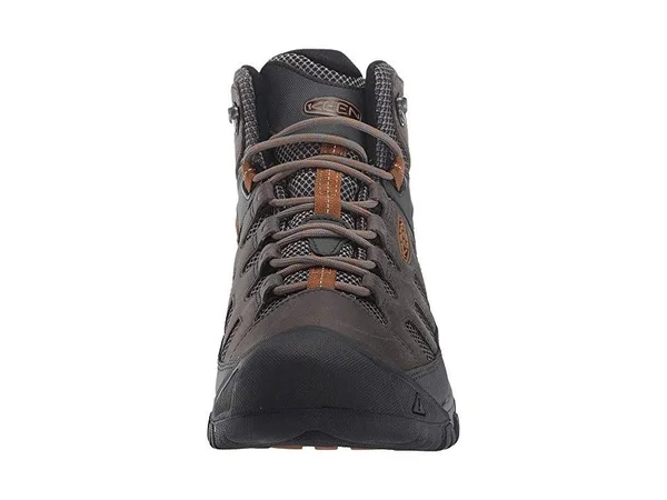 Keen Men's Targhee Vent Mid Boot - 7 - Raven - Bronze Brown