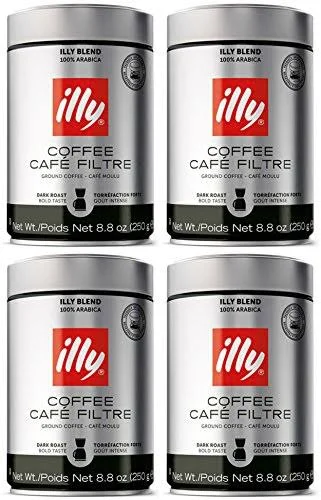 Illy Caffe Scuro Drip Grind Dark Roast - Brown Band, 8.8-Ounce ...
