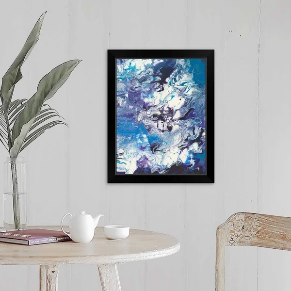 Meandering Mulberry II - Black Framed Wall Art, 16x20, Great Big Canvas