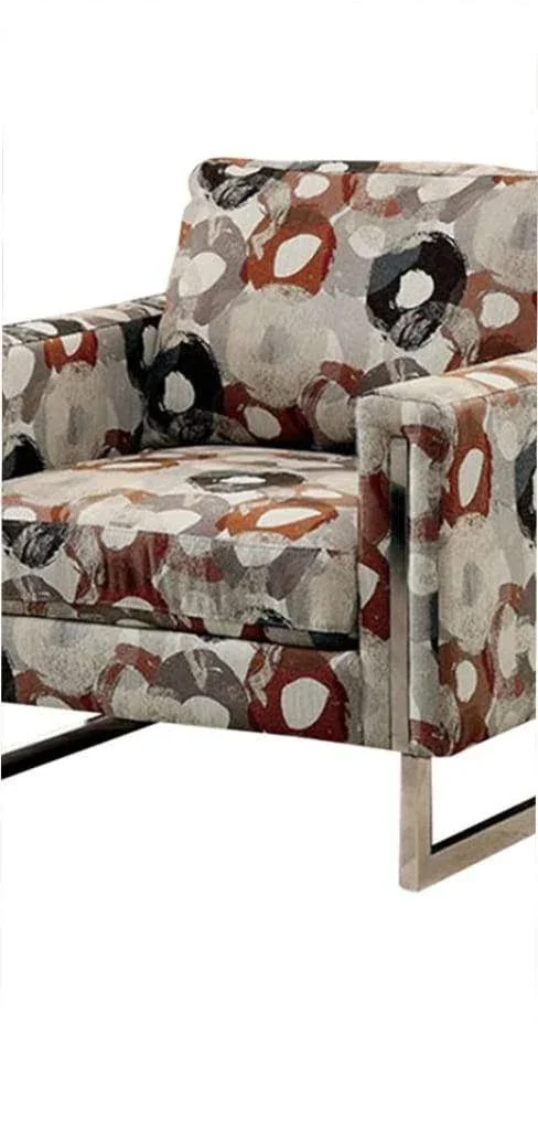 Furniture of America Lauren II Chair with Pattern