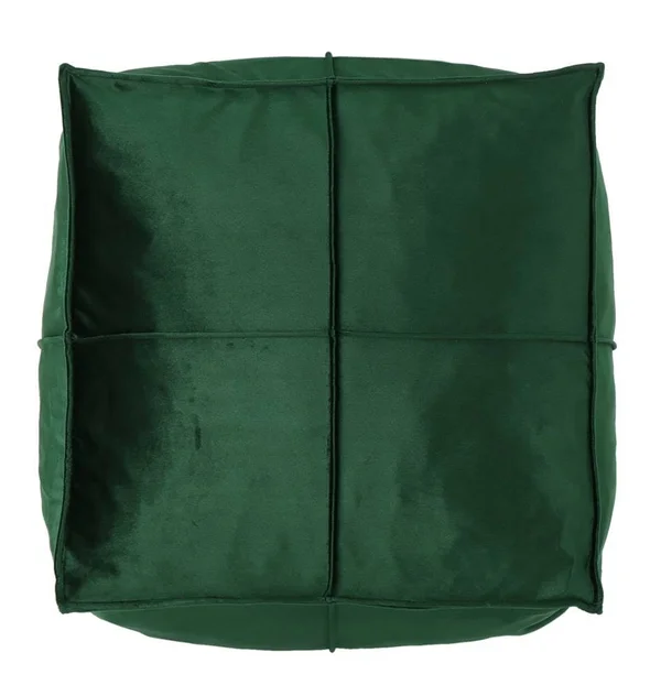 Noble House 51x22 Emerald Green Contemporary Square Bean Bag Ottoman