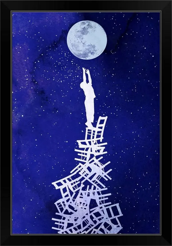 Out of Reach, Black Framed Wall Art, 20x30, Great Big Canvas