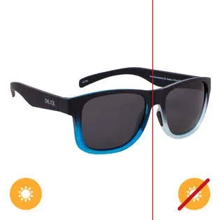 Delsol I0108319 Unisex Solize Sweet Summertime Sunglasses - Black & Light Blue to Blue