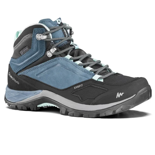 Quechua Women's Mh500 - Waterproof Mid Hiking Boots in Granite, Size 9.5