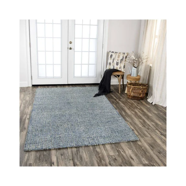 Rizzy Home TALTAL10100091818 18 x 18 in. Talbot Area Rug Sample - Blue - As shown
