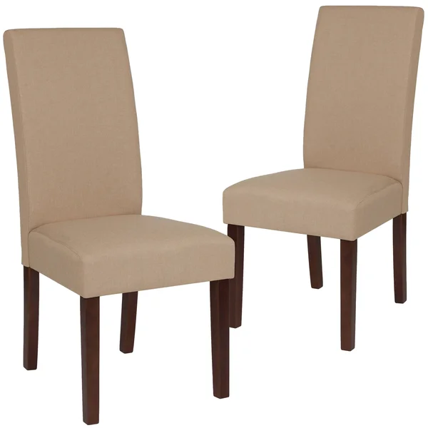 Flash Furniture 2 Pk Greenwich Series Parsons Chair - Gray Fabric