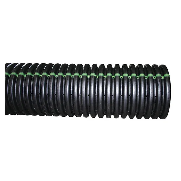 Advanced Drainage Systems 15010020 Corrugated Drainage Pipe, 20 ft. L, S
