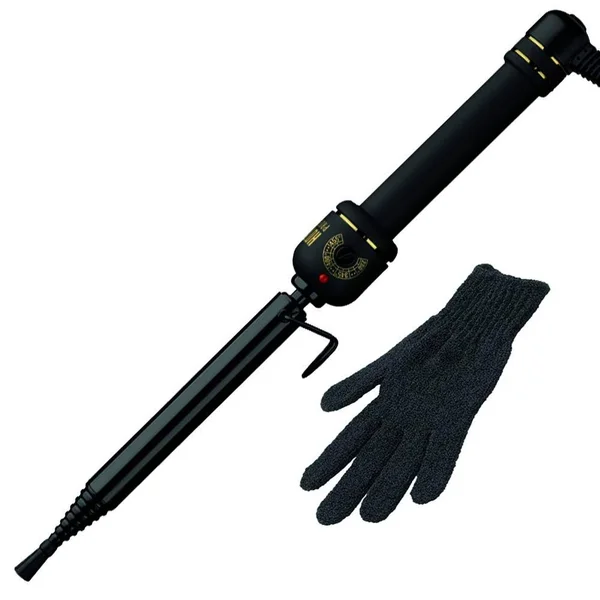 Hot Tools Professional Black Gold Spiral Curling Iron + Wand, 3/4 inch