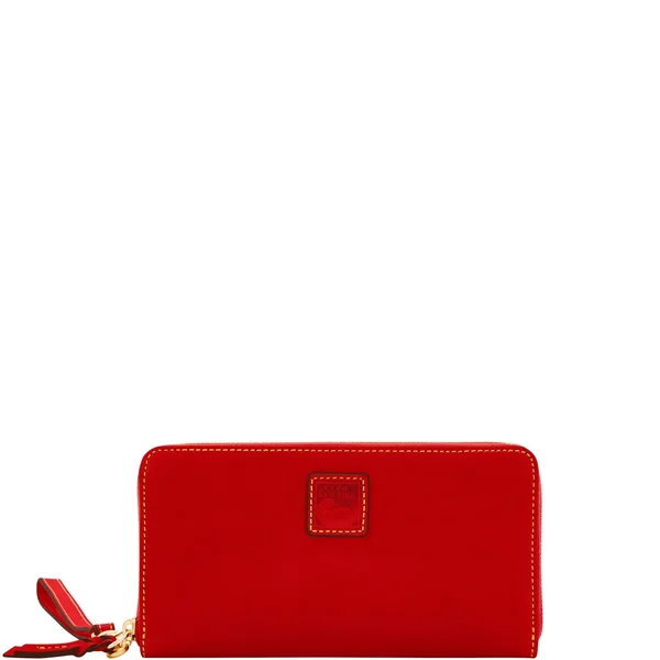Dooney & Bourke Florentine Large Zip Around Wristlet - Red