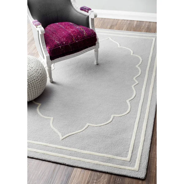 nuLOOM Mtvs172a Hand Hooked Tari 4& x 6& Grey Area Rug