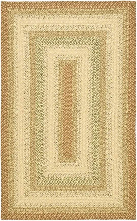 Safavieh Braided Rust/Multi 6 ft. x 6 ft. Round Area Rug