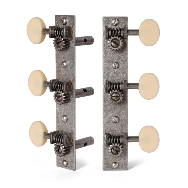 Golden Age Restoration Tuners for Slotted Peghead Guitar - Square-end - with Matte Cream Knobs