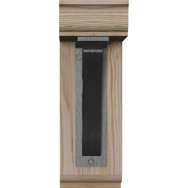 Ekena Millwork 3 1/2 inchw x 9 1/2 inchd x 12 inchh Tristan Traditional Ironcrest Smooth BRACKET - Douglas Fir (2 inchw x 5 1/2 i