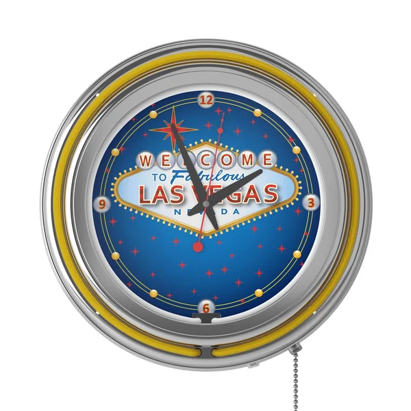 Trademark Art Las Vegas Clock - 14x22 - Neon