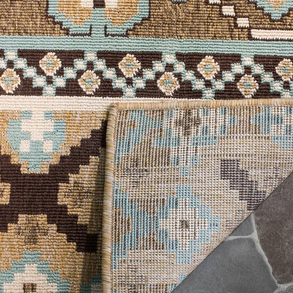 Safavieh Veranda Srbislava Indoor/ Outdoor Rug - 6&7x22 x 6&7x22 Square - Turquoise/Blue