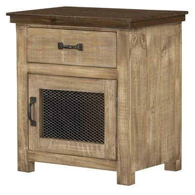 Wind Creek 1 - Drawer Solid Wood Nightstand Standard Furniture Color: Brown