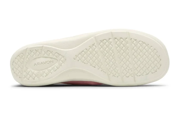 Aravon Women's Lia SlipOn Sneaker - Size: 9, Pink Leather