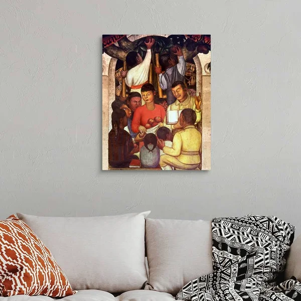 Rivera: Education - 1926, Canvas Wall Art, 24x30, Great Big Canvas