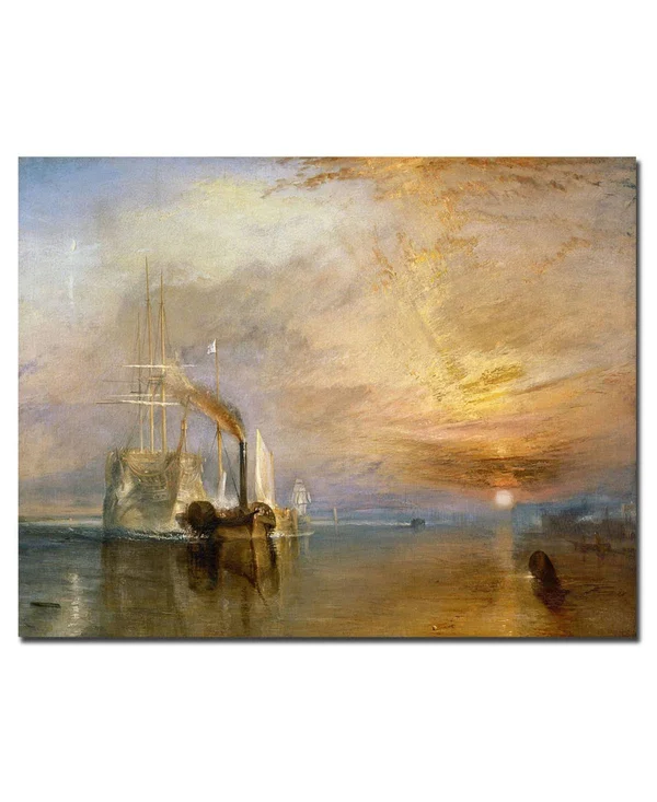 Trademark Art The Fighting Temeraire, 1839x22 Canvas Art by Joseph Turner