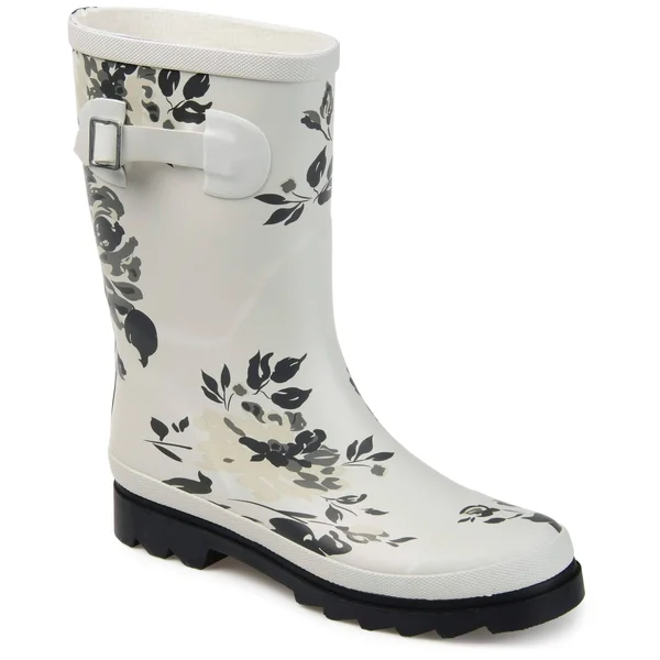 Journee Collection Women's Seattle Rain Boot Grey 7.5