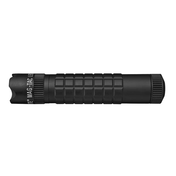 Maglite Mag-Tac LED 2-Cell CR123 Flashlight - Crowned-Bezel - Matte Bla