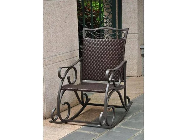International Caravan Valencia Resin Wicker/Steel Rocker