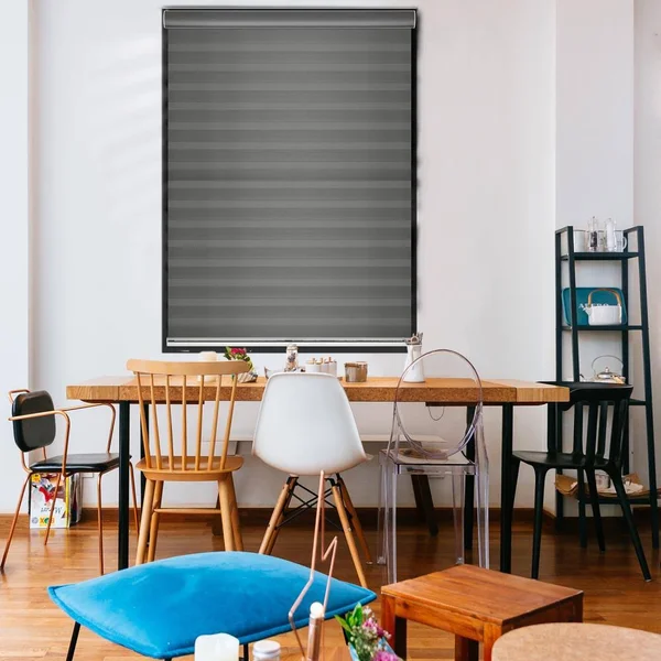 GoDear Design 35-in Gray Room Darkening Cordless Roller Shade Polyester - FZH014006I035072