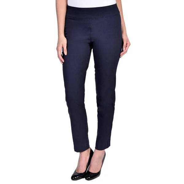 Krazy Larry Women's Pull-On Ankle Pants Navy - 8