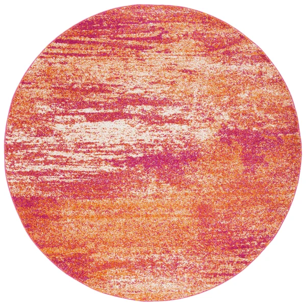 Safavieh Evoke Erika Modern Abstract Distressed Rug - 2&2x22 x 9& Runner - Navy/Orange