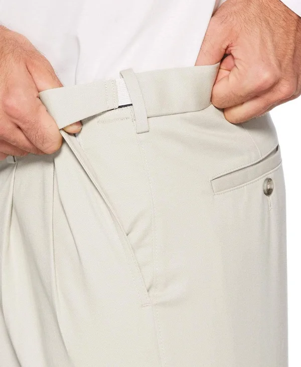 Savane Men's Big & Tall Ultimate Performance Chino Pleated Pants