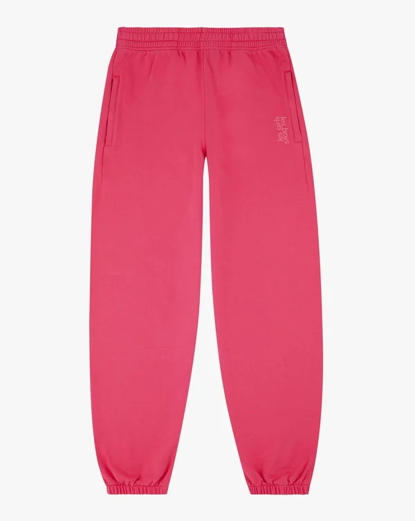 Loose Fit Track Pants Raspberry