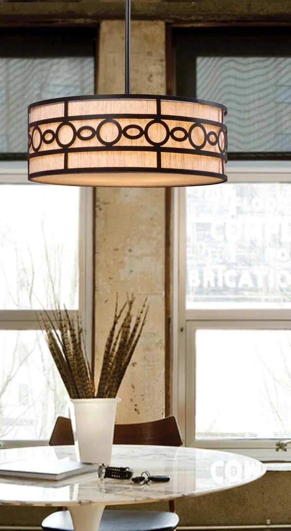 Kenroy Home Vista 3 Light Pendant, Oil Rubbed Bronze - 93383ORB