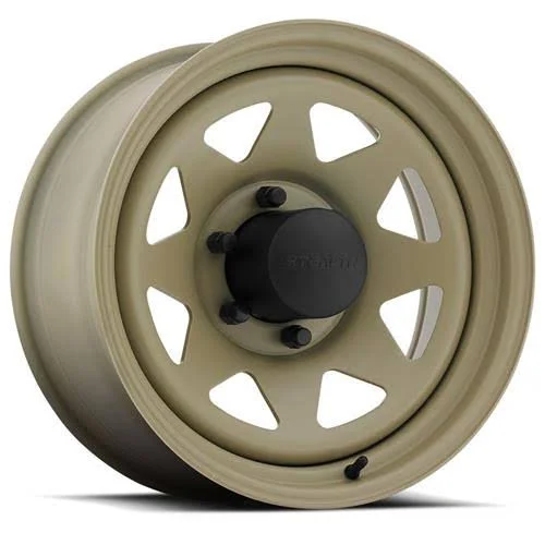U.S. Wheel : Wheel - 704 Series Stealth 8-Spoke Desert Sand, 16.5 inch x 9.75 in., Steel, Wheels
