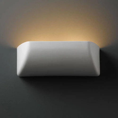 Justice Design CER-2950-STOA Ambiance - Large Scoop Wall Sconce Agate
