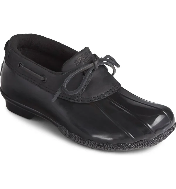 Sperry Women's Saltwater 1-Eye Duck Shoes - Black