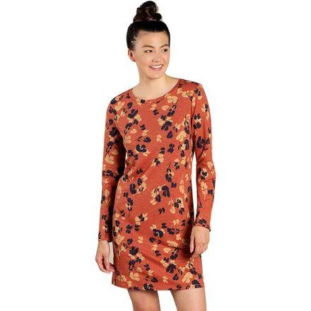 Toadu0026Co Windmere II Long-Sleeve Dress - Women's Auburn Large Scale Floral Print - XL
