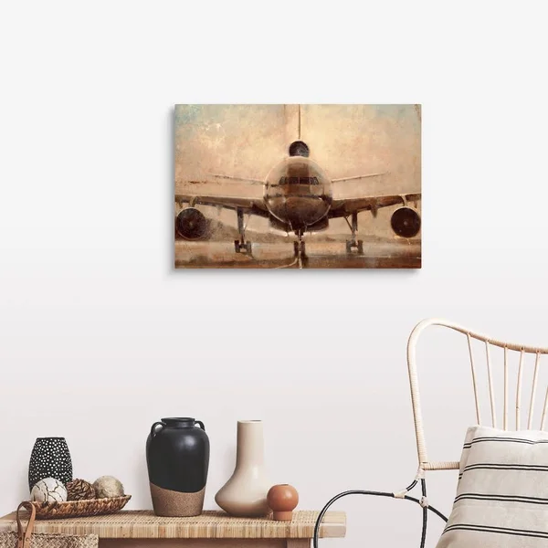 Tonal Plane - Canvas Wall Art, 30x20, Great Big Canvas