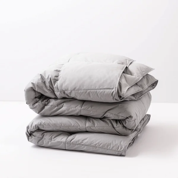 Allied Home Cotton Twill Down Blue Twin Comforter