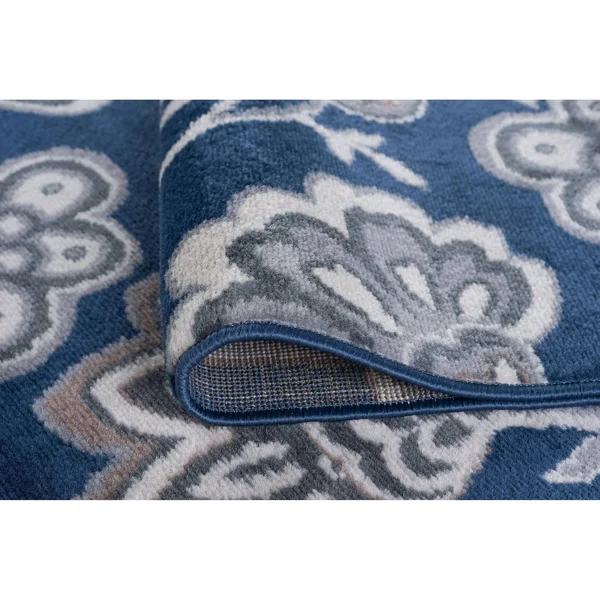 Alise Rugs Carrington Transitional Floral Area Rug - 7&10, Ivory