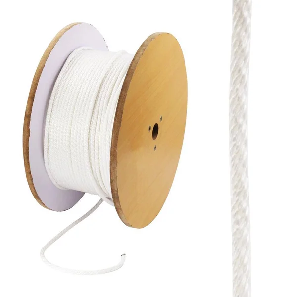 Everbilt 1/4 in. x 800 ft. Nylon Solid Braid Rope, White 72690