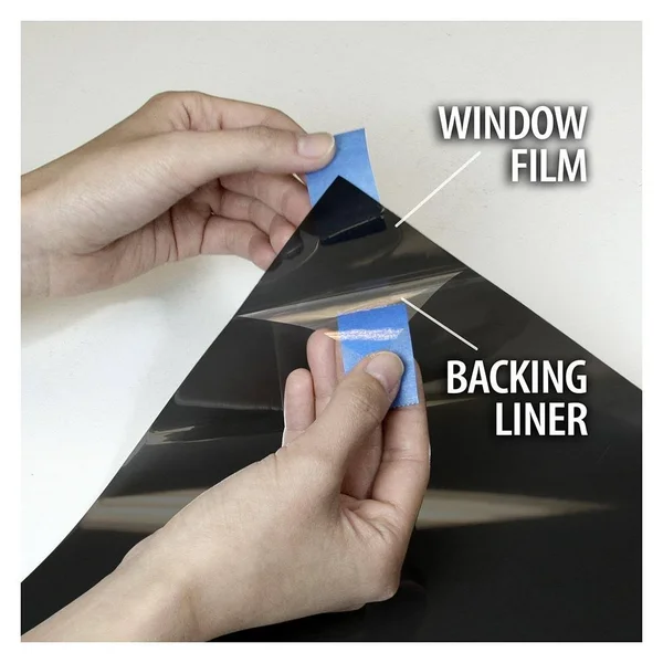 BuyDecorativeFilm 36 in. x 50 ft. NA05 Daytime Privacy and Sun Control Black (Very Dark) Window Film