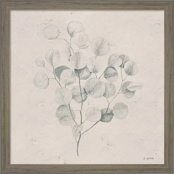 Great Art Now Soft Summer sketches by James Wiens, 2 Piece Framed Art Set Each 13 inchw x 13 inchh, Size: 13 x 13, Gray