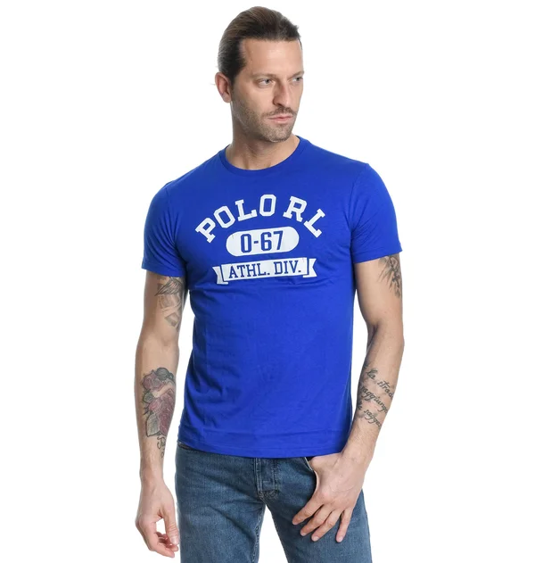 Polo Ralph Lauren 67 Logo Print T-Shirt Blue