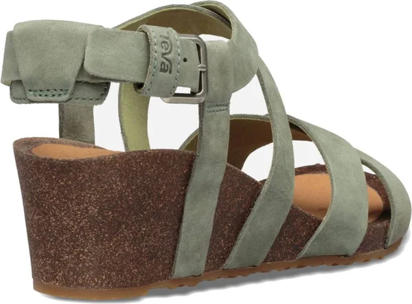Teva Women's Mahonia Wedge Cross Strap - Calliste Green - 6