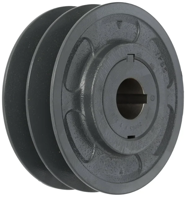 Browning 2VP65X 1 3/8 Variable Pitch Sheave, 2 Groove, Finished Bore, Cast Iron Sheave, for 4L or A, 5L or B, 5V Section Belt
