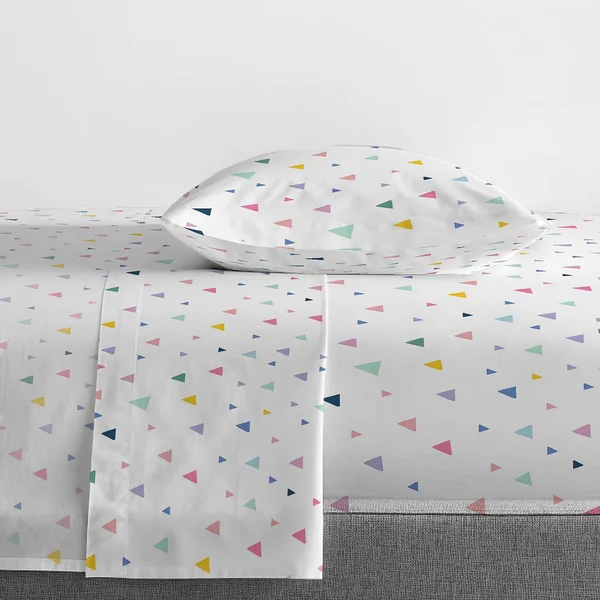 Saturday Park Triangles Sheet Set - Twin Multi