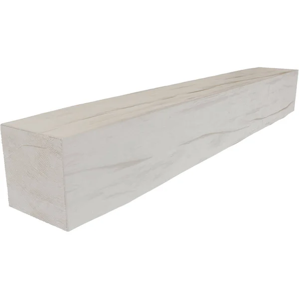 Ekena Millwork MANURW06X08X48UN 6x22H x 8x22D x 48x22W Riverwood Faux Wood Fireplace Mantel, Factory Prepped, Ready for Paint