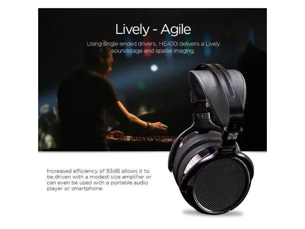 Hifiman HE400i Over Ear Full-Size Planar Magnetic Headphones