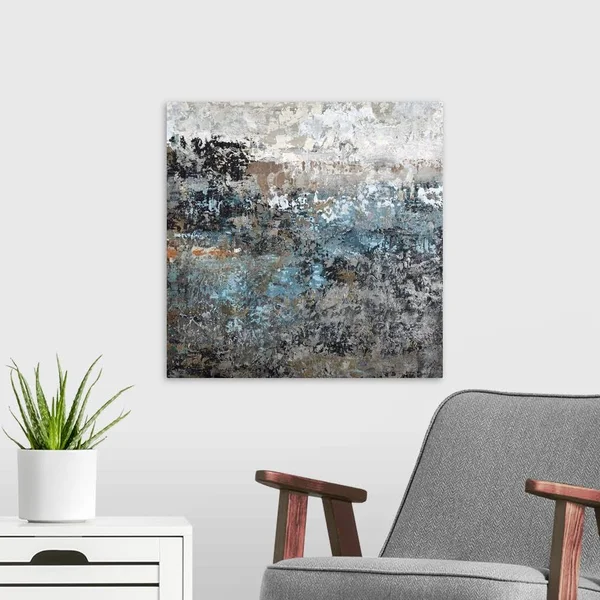 Shades of Blue I, Canvas Wall Art, 20x20, Great Big Canvas
